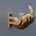 Móc treo tường hình bàn tay nghệ thuật độc đáo in 3D - Thumbnail 3