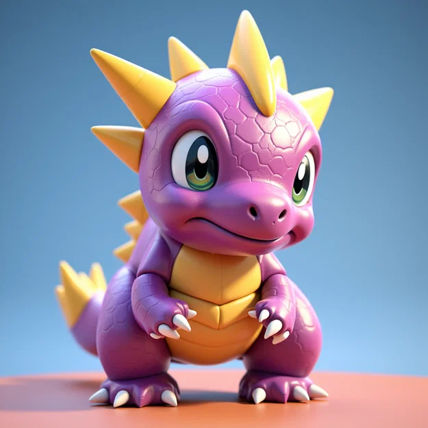 Mô hình khủng long mini đáng yêu (Dinosaur Figures) in 3D - Image 3