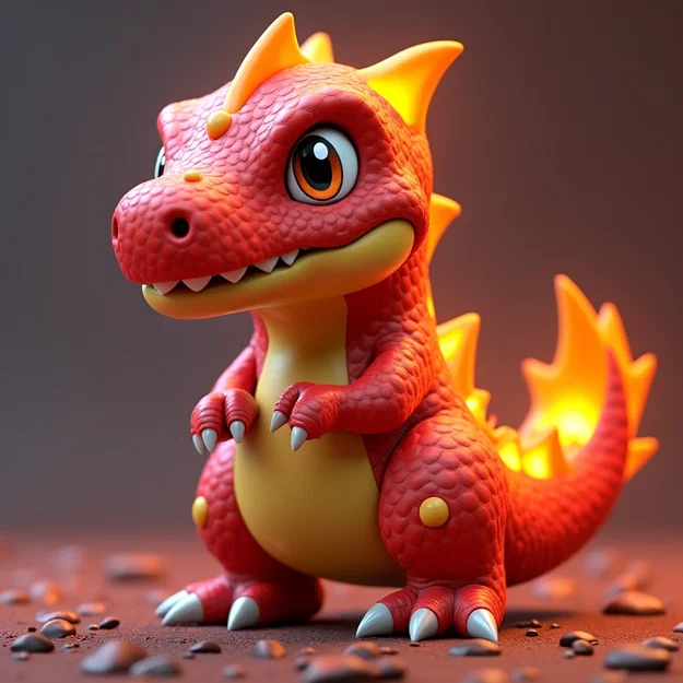 Mô hình khủng long mini đáng yêu (Dinosaur Figures) in 3D - Image 6