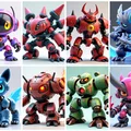 Bộ sưu tập mô hình Mecha Robots in 3D cực ngầu - Thumbnail 1