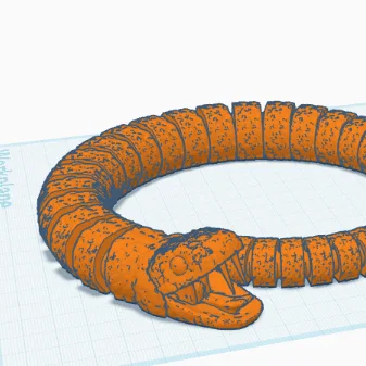 Mô hình rắn khớp nối (Articulated Snake) in 3D linh hoạt cực chất