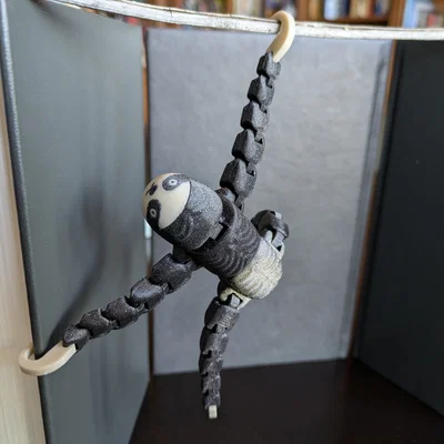 Mô hình chú lười Flexi Sloth linh hoạt treo đồ (Multi-material)