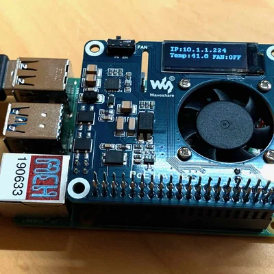 Vỏ bảo vệ Raspberry Pi 4B kèm Waveshare POE HAT B hoặc C