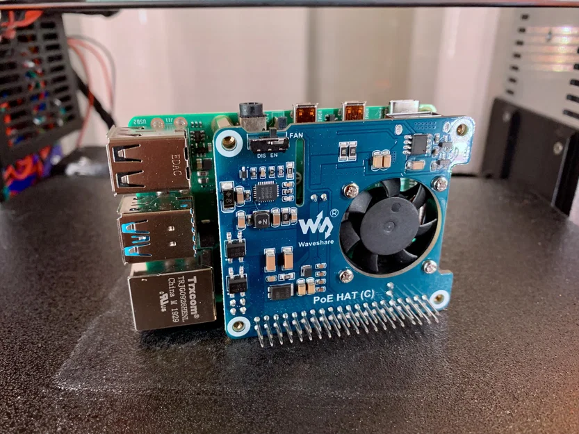 Vỏ bảo vệ Raspberry Pi 4B kèm Waveshare POE HAT B hoặc C - Image 13