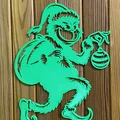 Mô hình Grinch treo tường trang trí - Thumbnail 1
