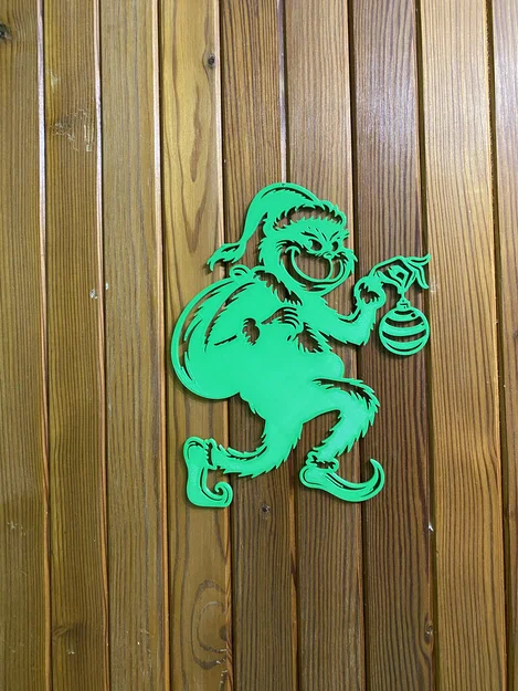 Mô hình Grinch treo tường trang trí - Image 2