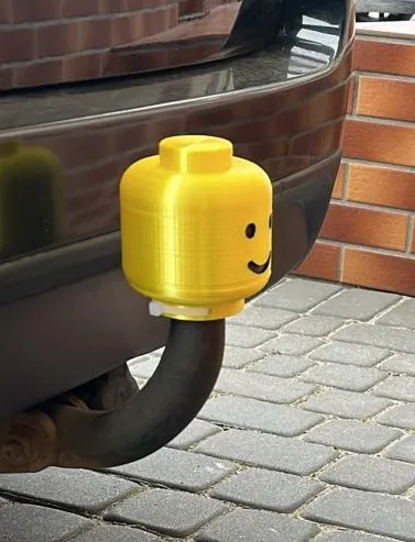 Nắp chụp hitch đầu Lego chống trộm (có chỗ khóa dây rút) - Image 1