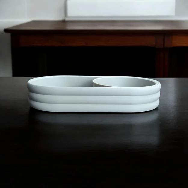 Khay Mid-Century Hiện Đại kèm Bát Đựng Xu Trượt - Image 4