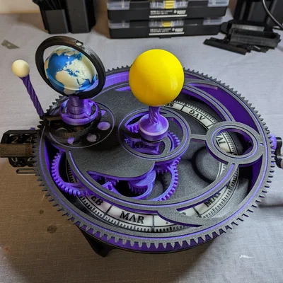 Mô hình cơ khí hệ mặt trời Mechanical Orrery phiên bản XL ấn tượng