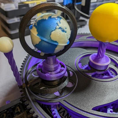 Mô hình cơ khí hệ mặt trời Mechanical Orrery phiên bản XL ấn tượng