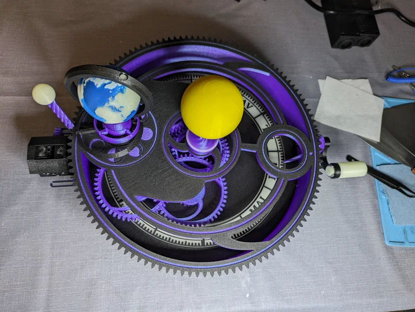Mô hình cơ khí hệ mặt trời Mechanical Orrery phiên bản XL ấn tượng - Image 3