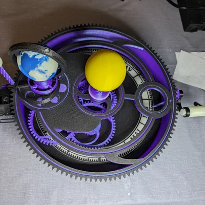 Mô hình cơ khí hệ mặt trời Mechanical Orrery phiên bản XL ấn tượng