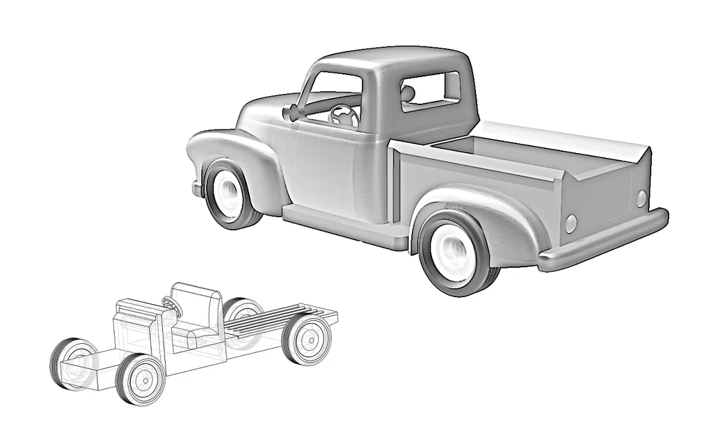 Mô hình xe tải Chevrolet Truck Model 3100 - Image 2