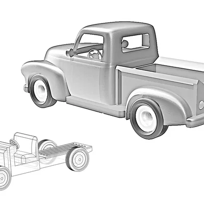 Mô hình xe tải Chevrolet Truck Model 3100