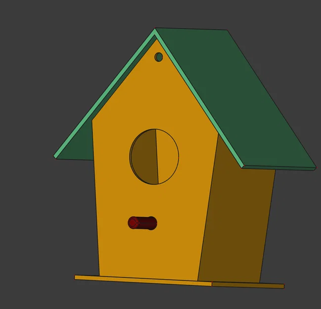 Mô hình nhà chim nhỏ (Bird House) xinh xắn in 3D dễ dàng - Image 1