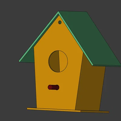 Mô hình nhà chim nhỏ (Bird House) xinh xắn in 3D dễ dàng