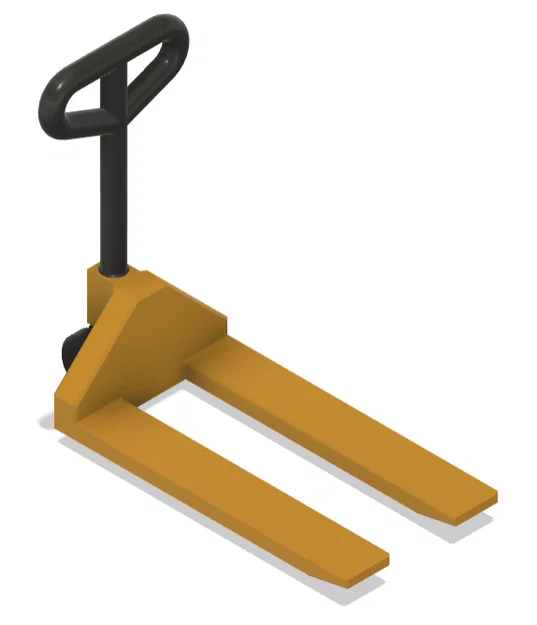 Mô hình xe nâng tay mini cho xấp giấy ghi chú Uline in 3D - Image 2