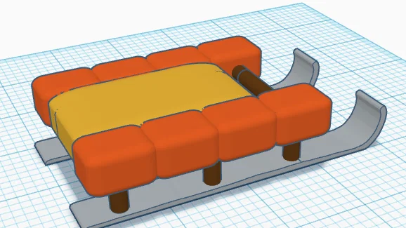 Mô hình xe trượt Yeeps Sled 3D độc đáo cho thú bông VR - Image 2