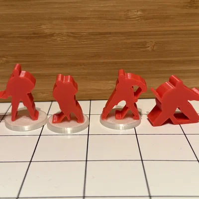 Meeple Cầu Thủ Hockey (Hockey Player Meeples)