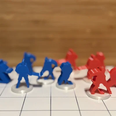 Meeple Cầu Thủ Hockey (Hockey Player Meeples)