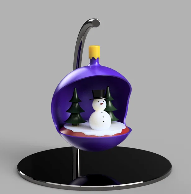 Mô hình trang trí Giáng sinh người tuyết 3D độc đáo - Image 1