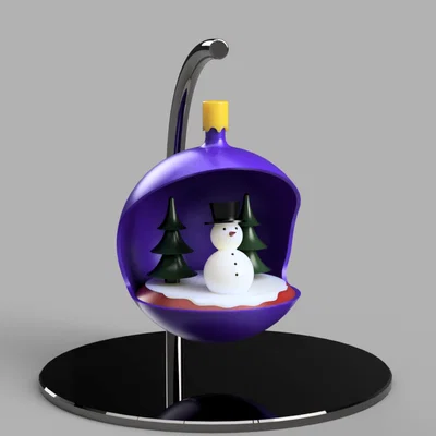 Mô hình trang trí Giáng sinh người tuyết 3D độc đáo