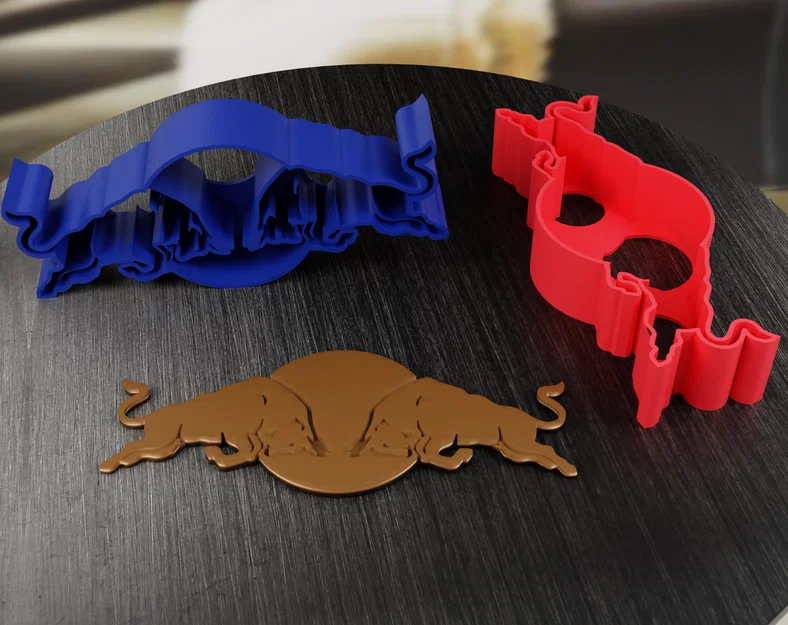 Khuôn Cắt Bánh Quy Giáng Sinh Logo Redbull F1 - Image 1