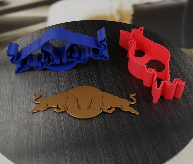 Khuôn Cắt Bánh Quy Giáng Sinh Logo Redbull F1 - Image 2