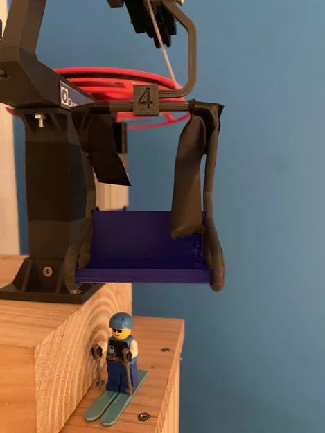 Mô hình ghế cáp treo trượt tuyết (Ski lift chair) - Image 3
