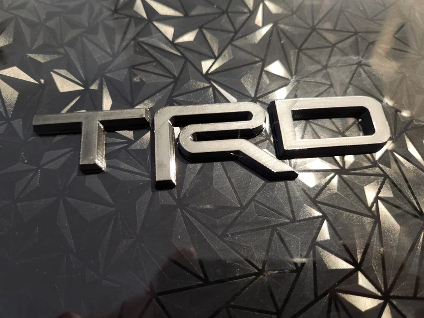 Logo Toyota TRD 3D - File in 3D trang trí cho Tacoma, 4Runner - Image 2