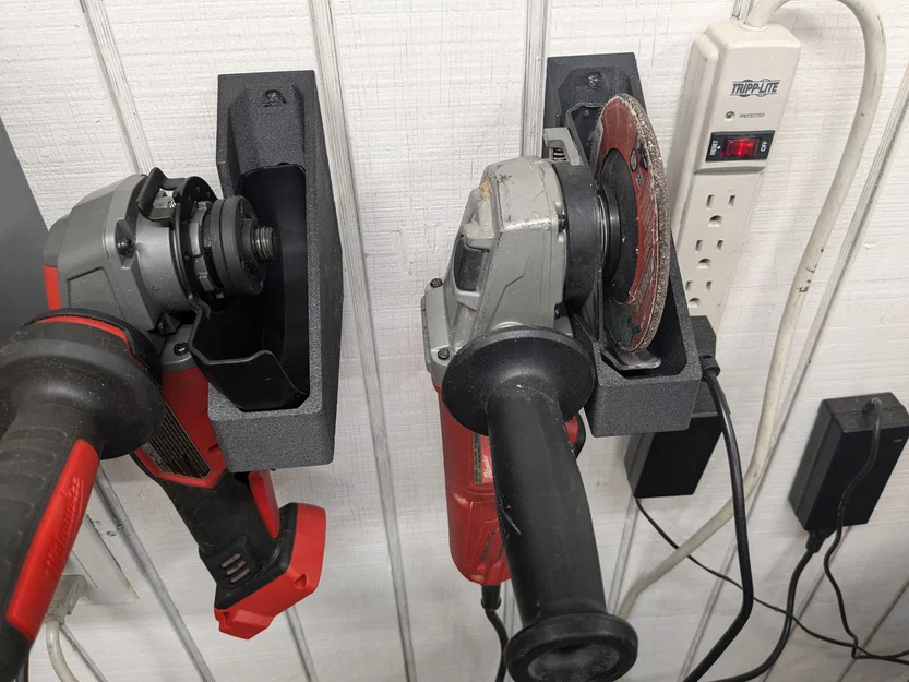 Giá Treo Tường Angle Grinder Ngang (Sideways Angle Grinder Wall Mount Bracket) - Image 1