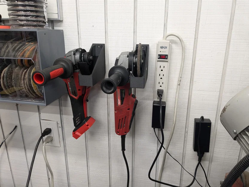 Giá Treo Tường Angle Grinder Ngang (Sideways Angle Grinder Wall Mount Bracket) - Image 3