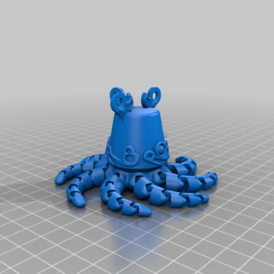 Mô hình Zelda Guardian kết hợp bạch tuộc mini in 3D độc đáo