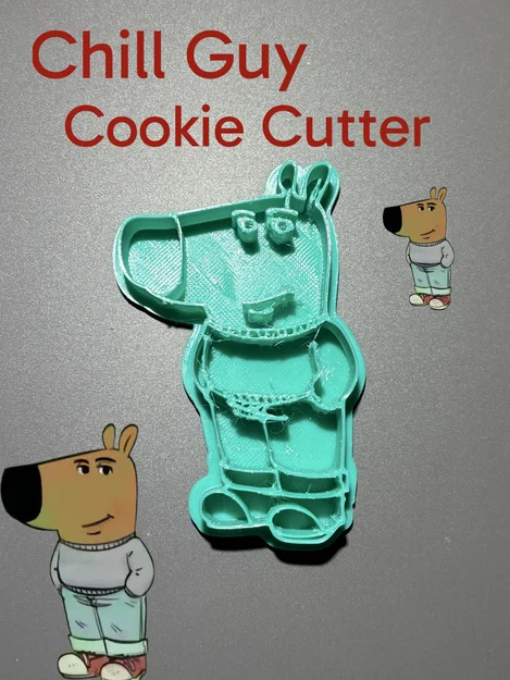 Khuôn cắt bánh quy hình Chill Guy độc đáo cho fan meme - Image 1