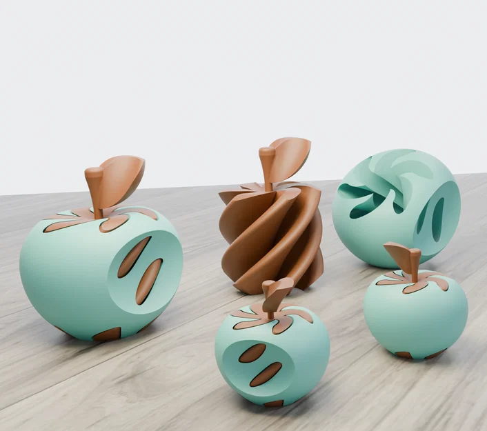 Mô hình quả táo cắn dở Dual Colour Bite Apple - Image 1