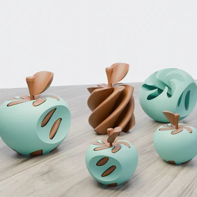 Mô hình quả táo cắn dở Dual Colour Bite Apple