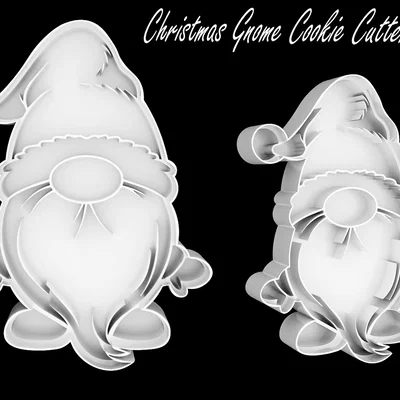 Bộ khuôn cắt bánh quy hình chú lùn Giáng sinh (Christmas Gnome)