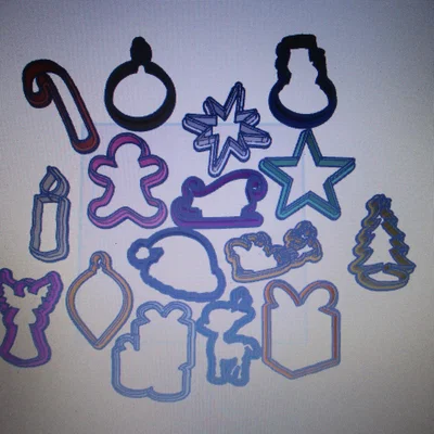 Bộ khuôn cắt bánh quy Giáng sinh (Christmas Cookie Cutters) 3D