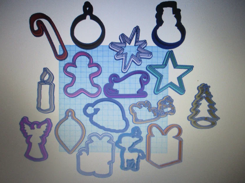 Bộ khuôn cắt bánh quy Giáng sinh (Christmas Cookie Cutters) 3D - Image 3