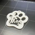 Đồ Trang Trí Giáng Sinh Dấu Chân Thú Cưng (Paw Print Christmas Ornament) - Thumbnail 2