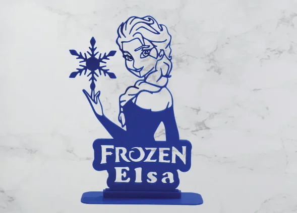 Mô hình trang trí 2D Frozen Elsa xinh xắn cho fan hoạt hình - Image 1