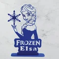 Mô hình trang trí 2D Frozen Elsa xinh xắn cho fan hoạt hình - Thumbnail 1
