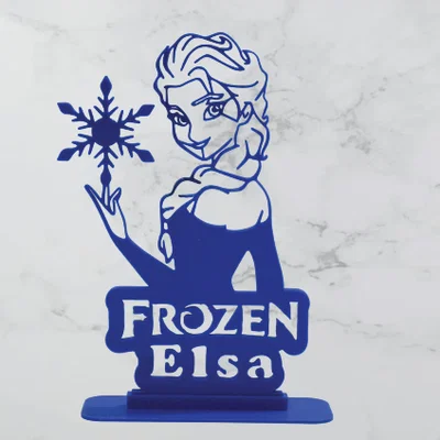Mô hình trang trí 2D Frozen Elsa xinh xắn cho fan hoạt hình