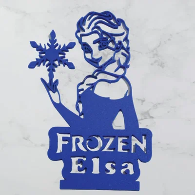 Mô hình trang trí 2D Frozen Elsa xinh xắn cho fan hoạt hình
