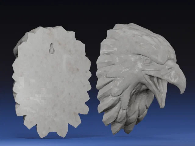 Mô hình tranh treo tường đầu đại bàng (Eagle Wall Art) đẹp mắt - Image 1