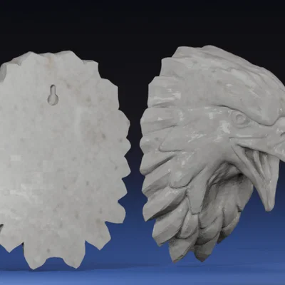 Mô hình tranh treo tường đầu đại bàng (Eagle Wall Art) đẹp mắt