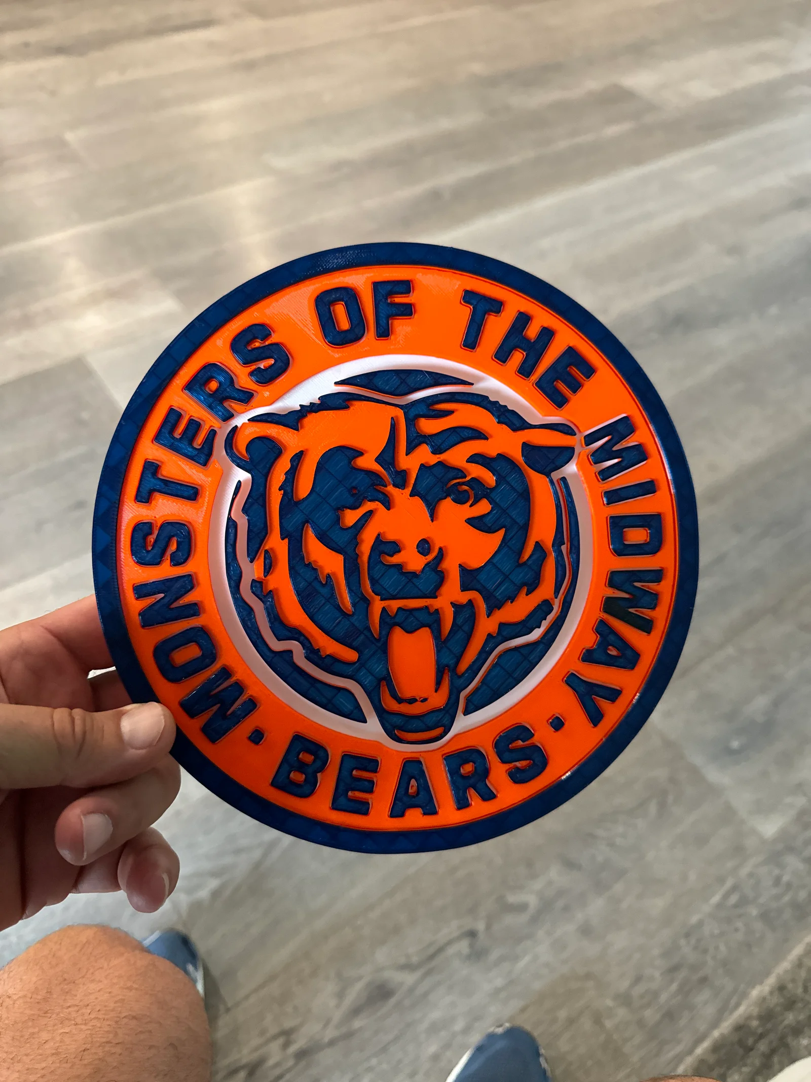 Logo Chicago Bears Monsters of the Midway 3 màu in 1 lần ch… 1