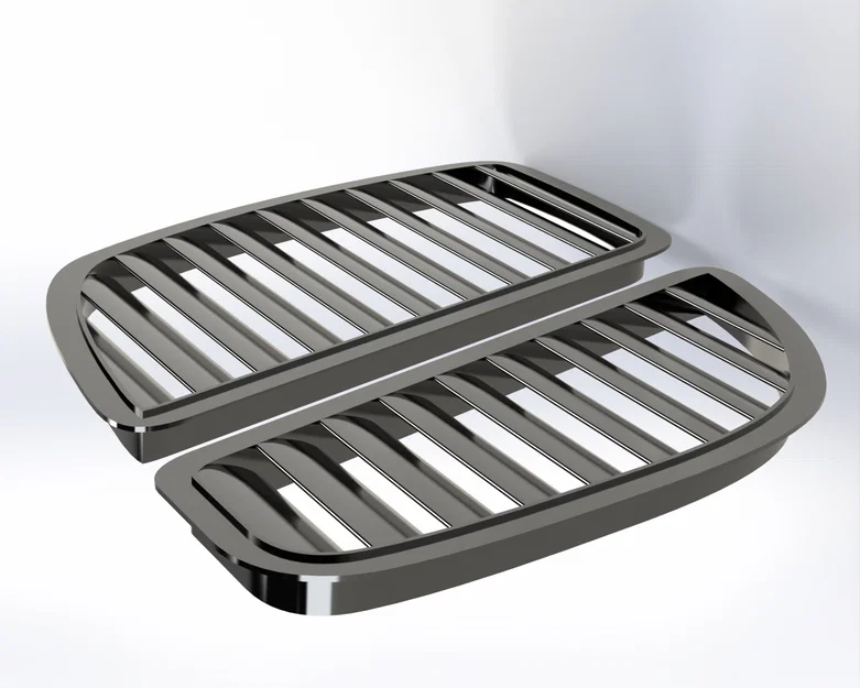 Khe gió tản nhiệt nắp capo phong cách thể thao in 3D - Image 1