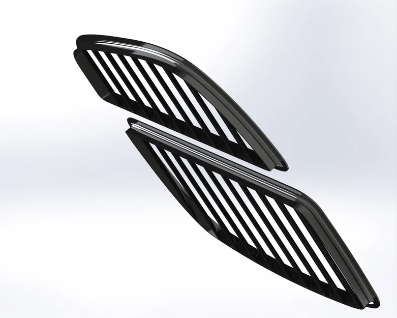 Khe gió tản nhiệt nắp capo phong cách thể thao in 3D - Image 2