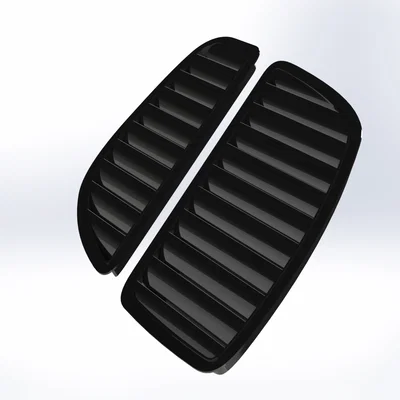 Khe gió tản nhiệt nắp capo phong cách thể thao in 3D